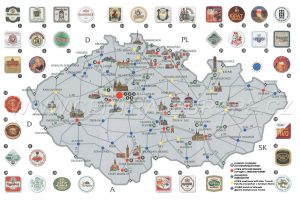 Beer map of Czech Republic